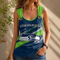 [SPECIAL OFFER] NEW CUSTOMIZED NFL06 SSH SEATTLE SEAHAWKS O-RING SHOULDER TANK TOP