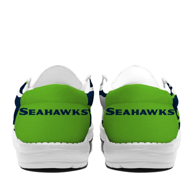 [SPECIAL OFFER] NEW CUSTOMIZED NFL06 SSH SEATTLE SEAHAWKS LOAFER SHOES