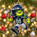[SPECIAL OFFER] NEW CUSTOMIZED NFL06 SSH SEATTLE SEAHAWKS CHRISTMAS ACRYLIC ORNAMENT