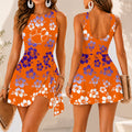 [FAN FAVORITE] NEW CUSTOMIZED NCAA FBS07 CST CLEMSON TIGERS WOMEN'S SUMMER SKORT DRESS