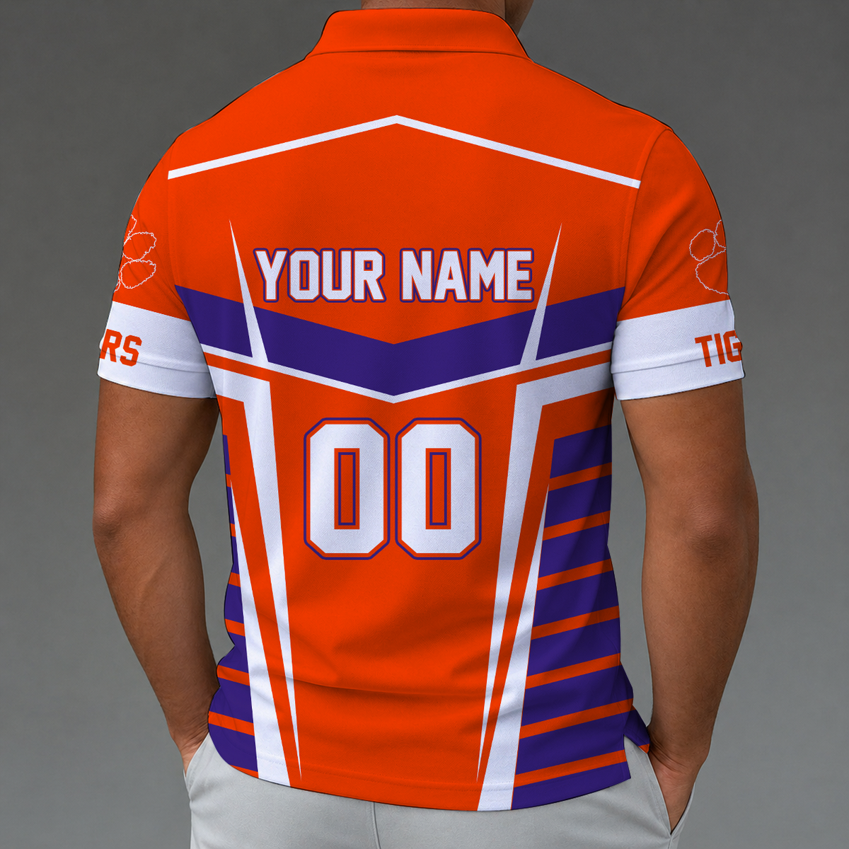 [FAN FAVORITE] NEW CUSTOMIZED NCAA FBS07 CST CLEMSON TIGERS POLO SHIRT
