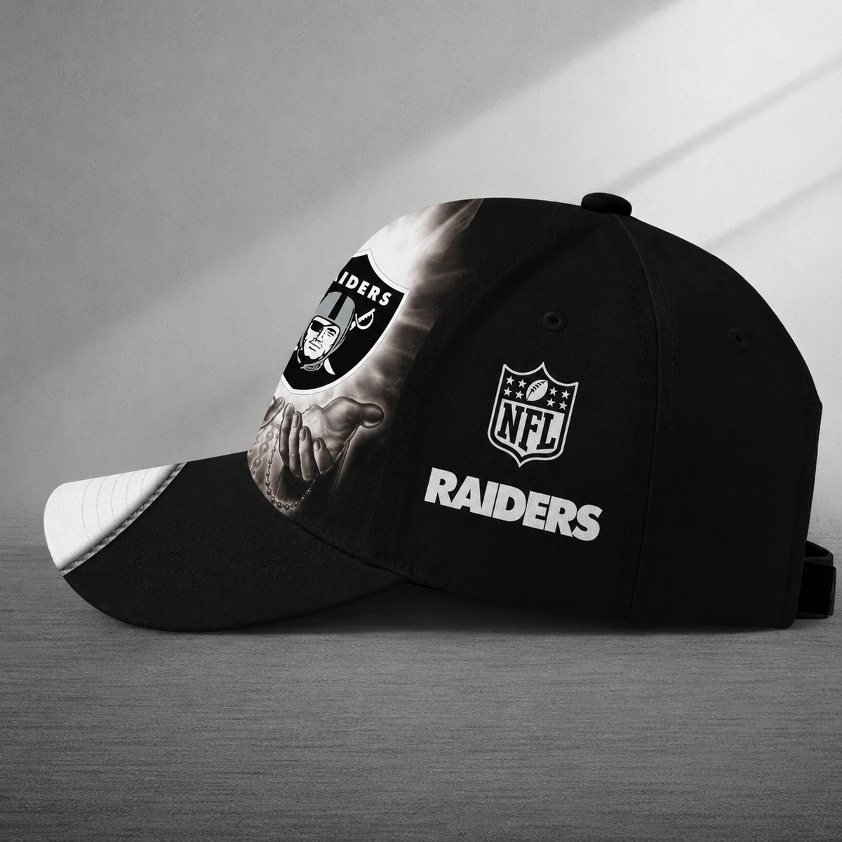 [SPECIAL OFFER] NEW CUSTOMIZED NFL07 LVR LAS VEGAS RAIDERS CLASSIC CAP
