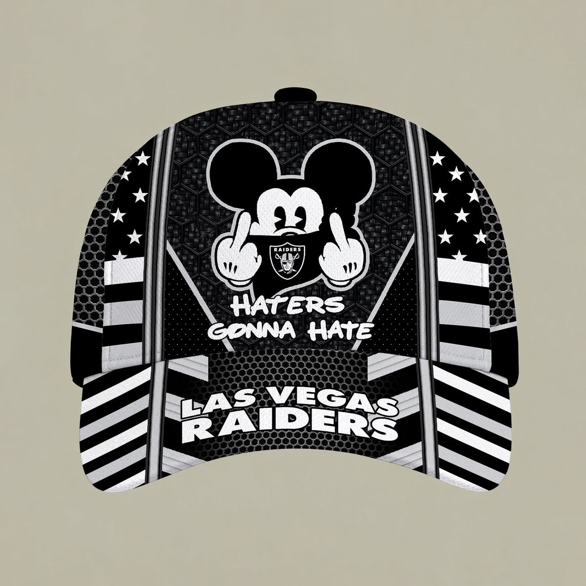 [SPECIAL OFFER] NEW CUSTOMIZED NFL07 LVR LAS VEGAS RAIDERS CLASSIC CAP
