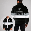 [SPECIAL OFFER] NEW CUSTOMIZED NFL07 LVR LAS VEGAS RAIDERS PUFFER JACKET