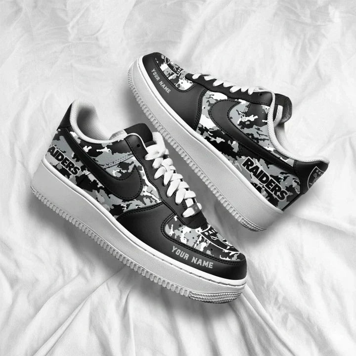 [SPECIAL OFFER] NEW CUSTOMIZED NFL07 LVR LAS VEGAS RAIDERS AF1 SNEAKERS