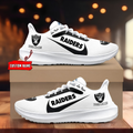[SPECIAL OFFER] NEW CUSTOMIZED NFL07 LVR LAS VEGAS RAIDERS ROAD RUNNING SHOES