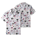 [SPECIAL OFFER] NEW CUSTOMIZED NFL07 LVR LAS VEGAS RAIDERS PATRIOTIC 250 USA HAWAIIAN SHIRT