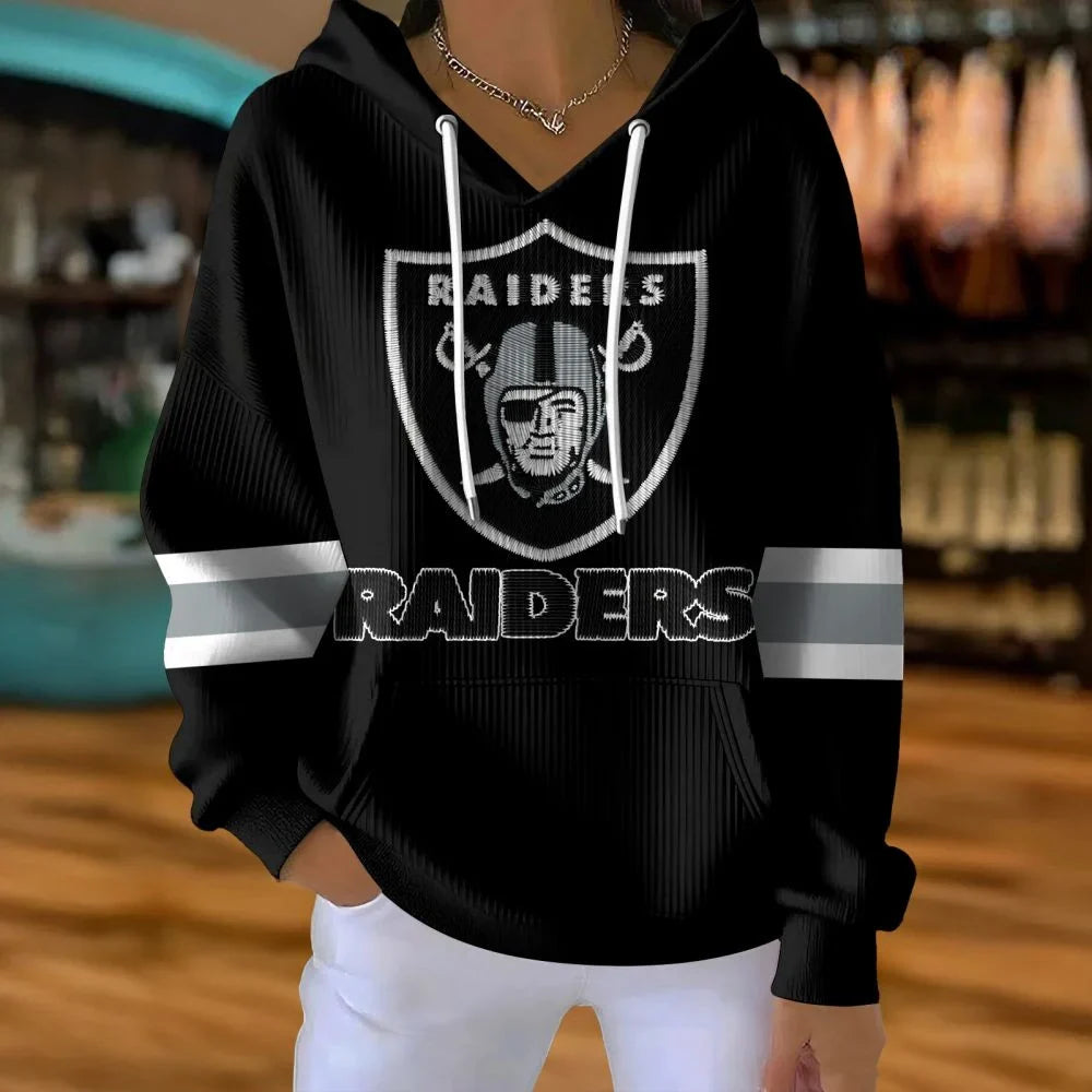 [SPECIAL OFFER] NEW CUSTOMIZED NFL07 LVR LAS VEGAS RAIDERS RIBBED HOODIE & SWEATSHIRT