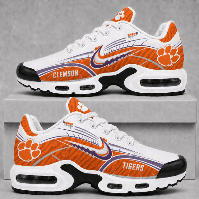 [FAN FAVORITE] NEW CUSTOMIZED NCAA FBS07 CST CLEMSON TIGERS AIR MAX PLUS SNEAKERS