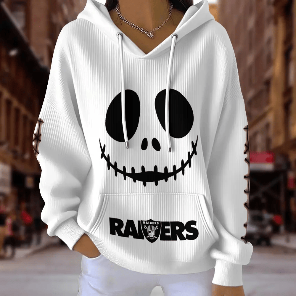 [SPECIAL OFFER] NEW CUSTOMIZED NFL07 LVR LAS VEGAS RAIDERS RIBBED HOODIE & SWEATSHIRT