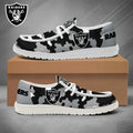 [SPECIAL OFFER] NEW CUSTOMIZED NFL07 LVR LAS VEGAS RAIDERS LOAFER SHOES