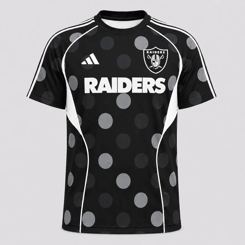 [SPECIAL OFFER] NEW CUSTOMIZED NFL07 LVR LAS VEGAS RAIDERS RAGLAN TEE