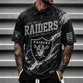 [SPECIAL OFFER] NEW CUSTOMIZED NFL07 LVR LAS VEGAS RAIDERS POLO SHIRT