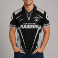 [SPECIAL OFFER] NEW CUSTOMIZED NFL07 LVR LAS VEGAS RAIDERS POLO SHIRT
