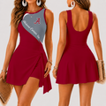 [FAN FAVORITE] NEW CUSTOMIZED NCAA FBS08 ABC ALABAMA CRIMSON TIDE WOMEN'S SUMMER SKORT DRESS