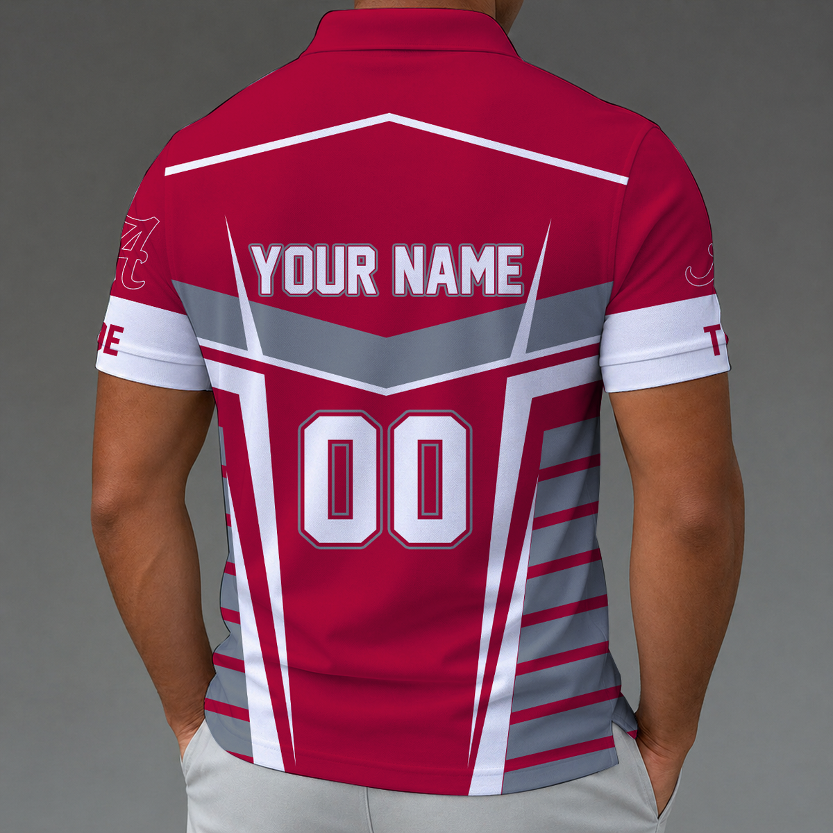 [FAN FAVORITE] NEW CUSTOMIZED NCAA FBS08 ABC ALABAMA CRIMSON TIDE POLO SHIRT
