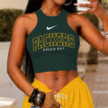 [SPECIAL OFFER] NEW CUSTOMIZED NFL08 GBP GREEN BAY PACKERS WOMEN'S CROP TOP & LONGPANTS SET