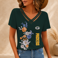 [SPECIAL OFFER] NEW CUSTOMIZED NFL08 GBP GREEN BAY PACKERS V-NECK SHIRT