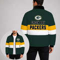 [SPECIAL OFFER] NEW CUSTOMIZED NFL08 GBP GREEN BAY PACKERS PUFFER JACKET