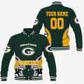 [SPECIAL OFFER] NEW CUSTOMIZED NFL08 GBP GREEN BAY PACKERS SATIN VARSITY & BASEBALL JACKET