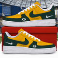 [SPECIAL OFFER] NEW CUSTOMIZED NFL08 GBP GREEN BAY PACKERS AF1 SHOES
