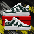 [SPECIAL OFFER] NEW CUSTOMIZED NFL08 GBP GREEN BAY PACKERS AF1 SHOES