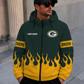 [SPECIAL OFFER] NEW CUSTOMIZED NFL08 GBP GREEN BAY PACKERS WINDBREAKER JACKET