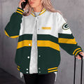 [SPECIAL OFFER] NEW CUSTOMIZED NFL08 GBP GREEN BAY PACKERS SATIN VARSITY & BASEBALL JACKET
