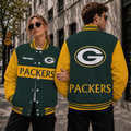 [SPECIAL OFFER] NEW CUSTOMIZED NFL08 GBP GREEN BAY PACKERS SATIN VARSITY & BASEBALL JACKET