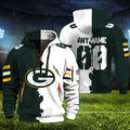 [SPECIAL OFFER] NEW CUSTOMIZED NFL08 GBP GREEN BAY PACKERS QUARTER ZIP HOODIE