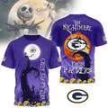 [SPECIAL OFFER] NEW CUSTOMIZED NFL08 GBP GREEN BAY PACKERS HALLOWEEN THE NIGHTMARE APPAREL