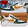 [SPECIAL OFFER] NEW CUSTOMIZED NFL08 GBP GREEN BAY PACKERS AF1 SHOES