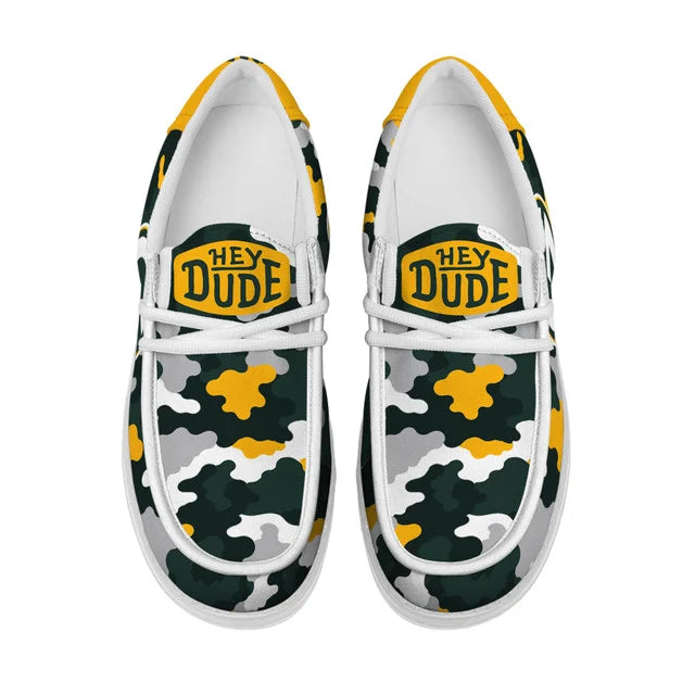 [SPECIAL OFFER] NEW CUSTOMIZED NFL08 GBP GREEN BAY PACKERS LOAFER SHOES