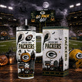 [SPECIAL OFFER] NEW CUSTOMIZED NFL08 GBP GREEN BAY PACKERS HALLOWEEN  40OZ TUMBLER