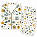 [SPECIAL OFFER] NEW CUSTOMIZED NFL08 GBP GREEN BAY PACKERS HALLOWEEN LONG PAJAMAS SET
