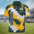[SPECIAL OFFER] NEW CUSTOMIZED NFL08 GBP GREEN BAY PACKERS MULTICOLOR POLO SHIRT