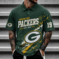 [SPECIAL OFFER] NEW CUSTOMIZED NFL08 GBP GREEN BAY PACKERS POLO SHIRT
