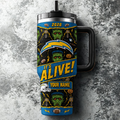 [SPECIAL OFFER] NEW CUSTOMIZED NFL09 LAC LOS ANGELES CHARGERS HALLOWEEN  40OZ TUMBLER