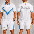 [SPECIAL OFFER] NEW CUSTOMIZED NFL09 LAC LOS ANGELES CHARGERS POLO SHIRT & SHORT PANTS
