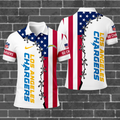 [SPECIAL OFFER] NEW CUSTOMIZED NFL09 LAC LOS ANGELES CHARGERS POLO SHIRT