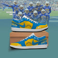 [SPECIAL OFFER] NEW CUSTOMIZED NFL09 LAC LOS ANGELES CHARGERS AIR JORDAN LOW SHOES