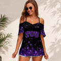 [FAN FAVORITE] NEW CUSTOMIZED NCAA FBS09 THF TCU HORNED FROGS WOMEN'S STRAPPY OFF-SHOULDER TOP