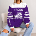 [FAN FAVORITE] NEW CUSTOMIZED NCAA FBS09 THF TCU HORNED FROGS UNISEX SWEATSHIRT