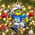 [SPECIAL OFFER] NEW CUSTOMIZED NFL09 LAC LOS ANGELES CHARGERS CHRISTMAS ACRYLIC ORNAMENT