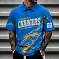 [SPECIAL OFFER] NEW CUSTOMIZED NFL09 LAC LOS ANGELES CHARGERS POLO SHIRT