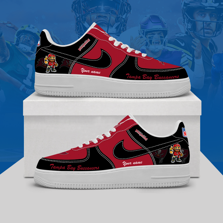 [SPECIAL OFFER] NEW CUSTOMIZED NFL10 TBB TAMPA BAY BUCCANEERS AF1 SHOES