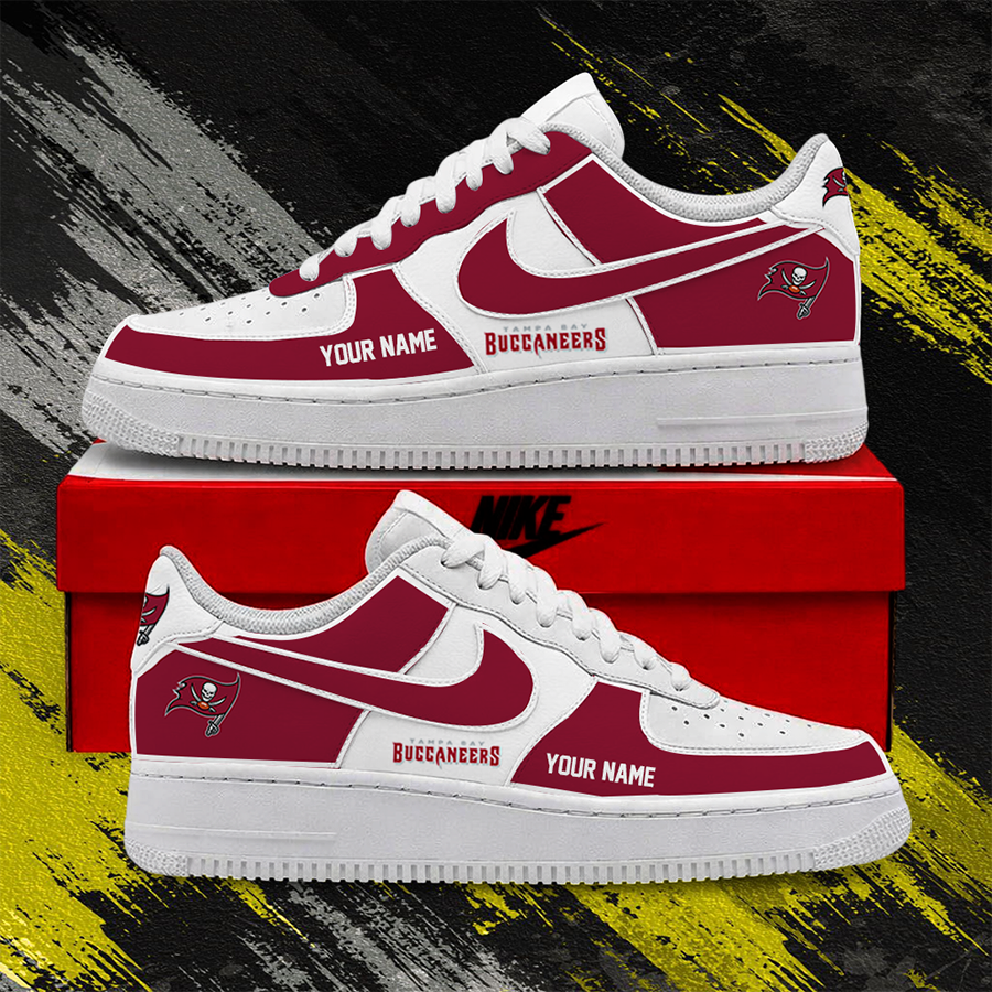 [SPECIAL OFFER] NEW CUSTOMIZED NFL10 TBB TAMPA BAY BUCCANEERS AF1 SHOES