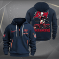 [SPECIAL OFFER] NEW CUSTOMIZED NFL10 TBB TAMPA BAY BUCCANEERS MUTICOLOR QUARTER ZIP HOODIE