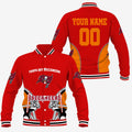 [SPECIAL OFFER] NEW CUSTOMIZED NFL10 TBB TAMPA BAY BUCCANEERS SATIN VARSITY & BASEBALL JACKET