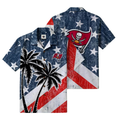 [SPECIAL OFFER] NEW CUSTOMIZED NFL10 TBB TAMPA BAY BUCCANEERS PATRIOTIC 250 USA HAWAIIAN SHIRT